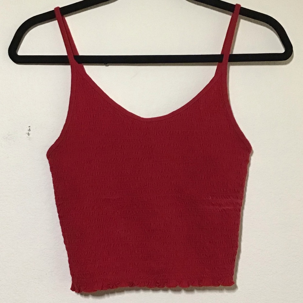 ruffled tank top